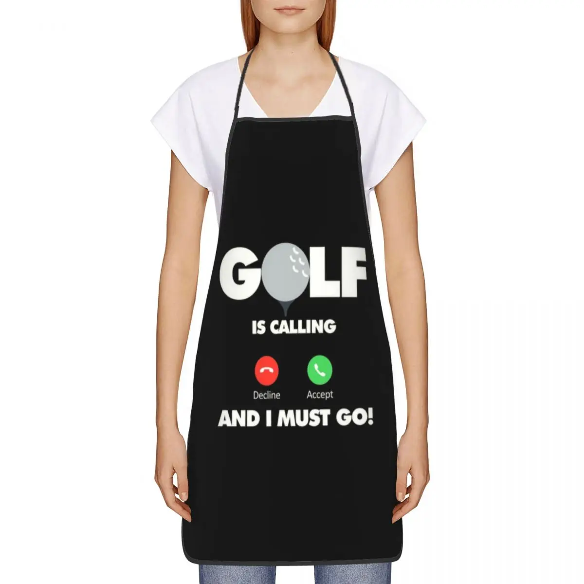 Custom Golf Is Calling And I Must Go Chef Cooking Baking Apron Women Men Funny Sport Golfer Tablier Cuisine for Gardening