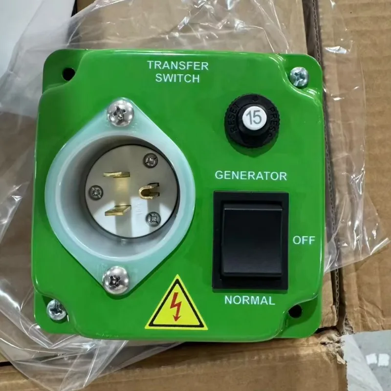 Metal Green AC Socket Box Wall‑Mount Certified Generator Transfer Enclosure for Solar System Power Inverter