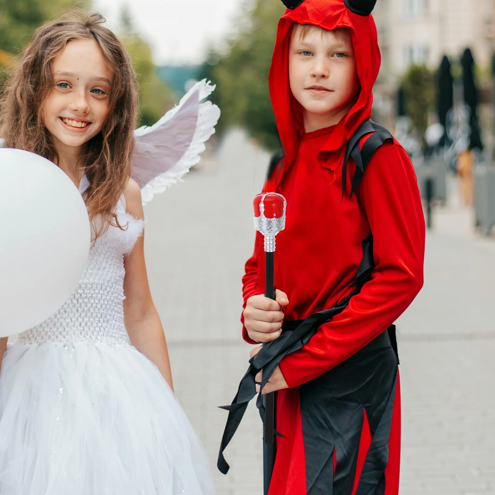 دعامة King Cane البلاستيكية خفيفة الوزن لديكور الهالوين للحفلات التنكرية وإكسسوارات الصولجان الملكي #2