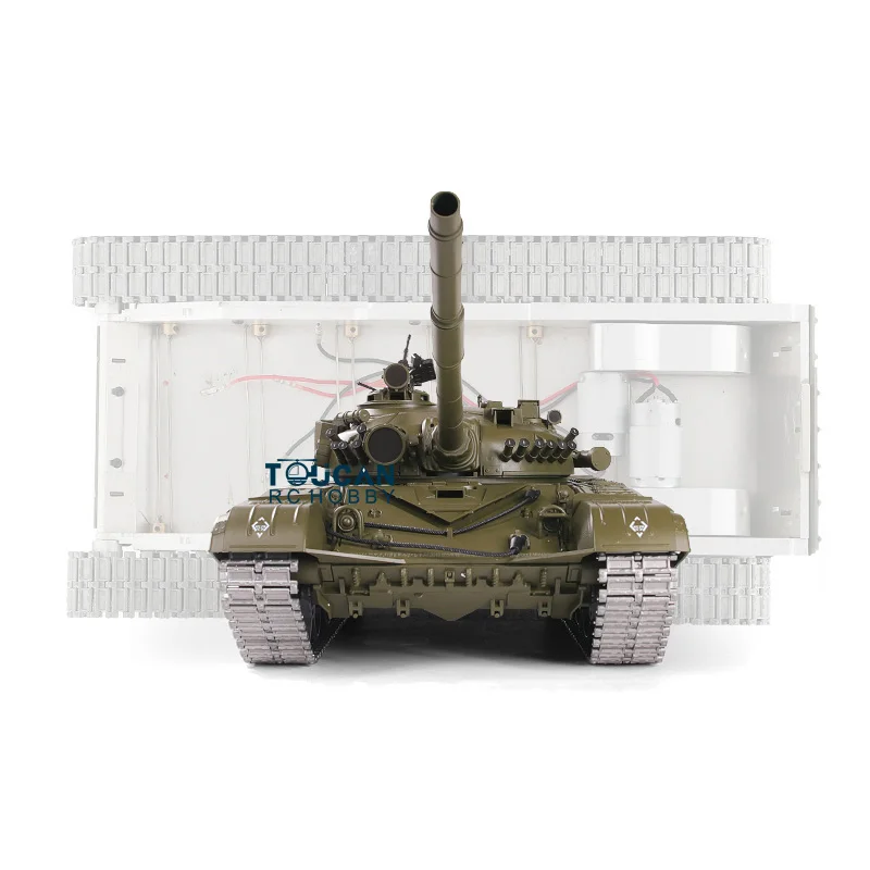 In Stock Henglong HL 1/16 T72 Tank 3939 Metal Chassis Tracks Wheel 360° Turret BB Infrared Gift Toys