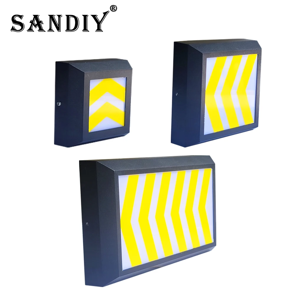 

SANDIY LED Arrow Indicator Light Waterproof Universal Wall Lamp for Garage Basement Channel Ramp Passage Entrance Step 12V 220V