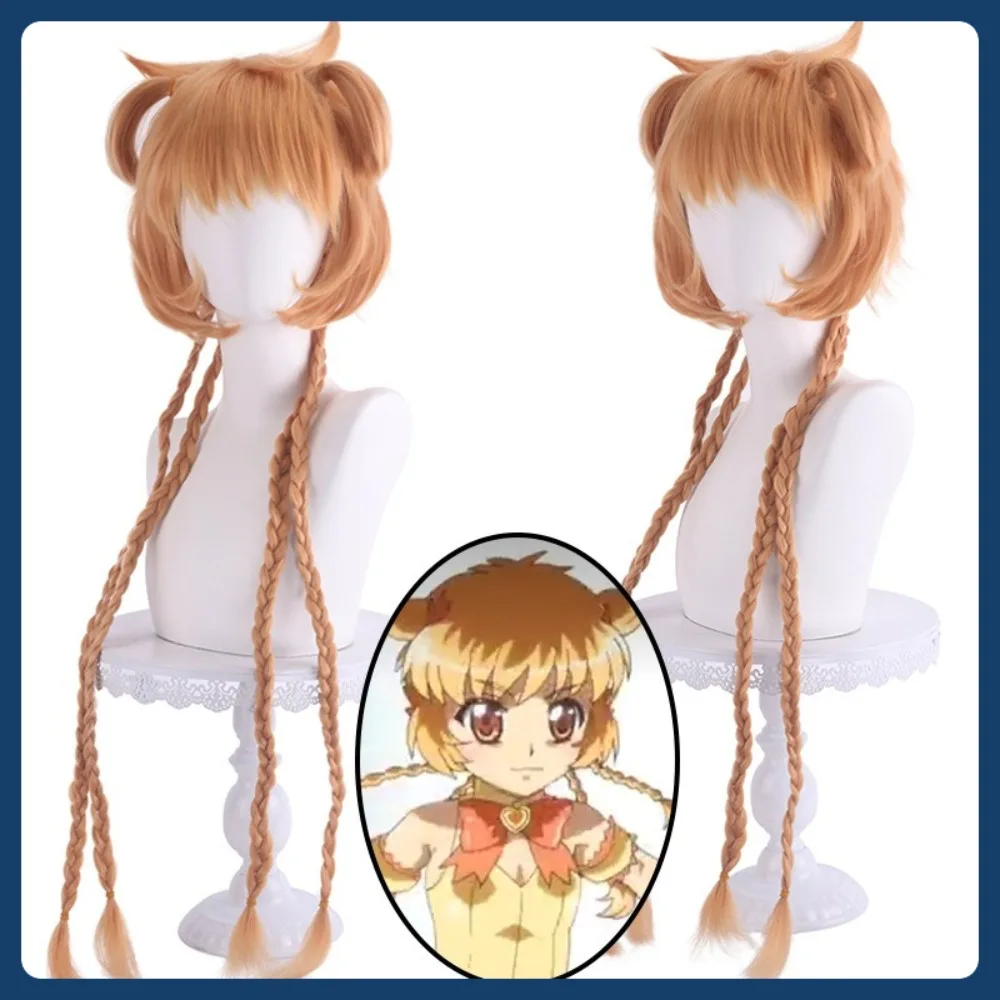Tienda de pelucas de jade medio, peluca de Cosplay de Tokyo Cat Meow Meow Huang Buling, accesorios de disfraces de juegos de Anime, pelucas de juego de rol