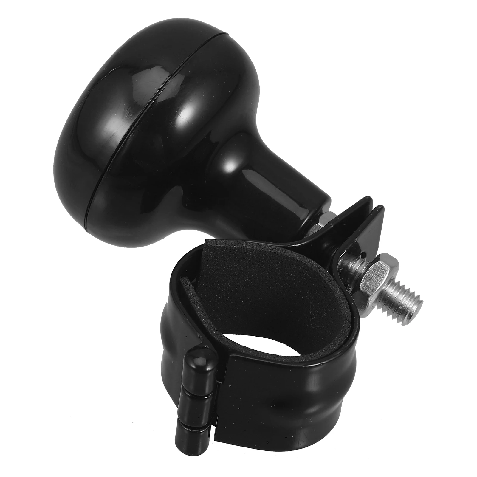

1pcs Steering Wheel Steering Wheel Ball Black Handles 360 Degree Rotation Rubber Pad Easy Install Car Accessories