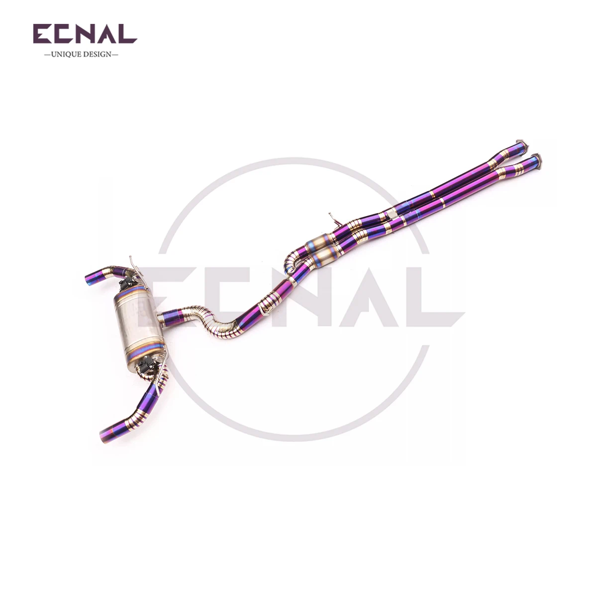 For 2017-2021 TTRS 2.5T Titanium Alloy Valve Exhaust System Muffler Ecnal Product