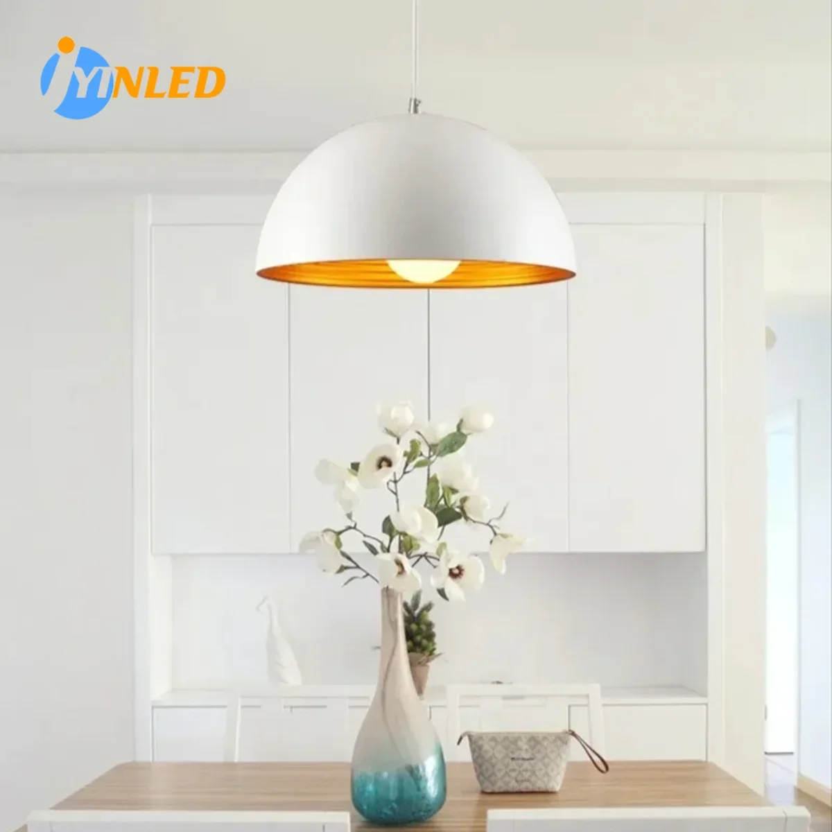 

Industrial Dome Pendant Light Modern Metal Drop Ceiling Lamp Double Layer Bowl Lampshade E27 Decor Suspension Lighting Fixture