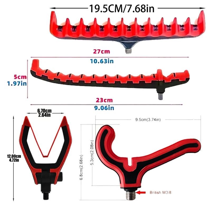 Premium Adjustable Fishing Rod Holder 3/8