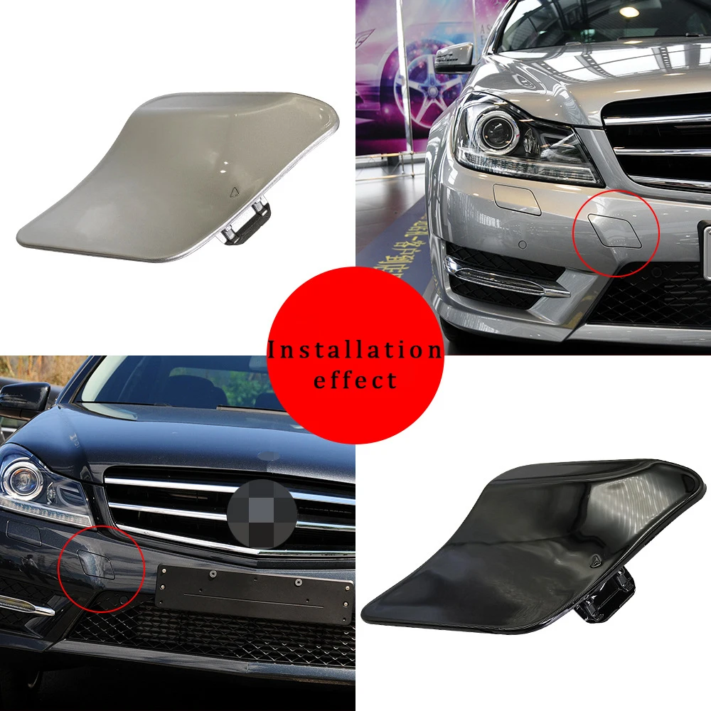 Für Mercedes Benz C-Klasse W204 Vordere Anhängerkupplungsabdeckung Stoßstangen-Abschleppösen-Abdeckplatte 2048850526 2012-2014 – Detail 12