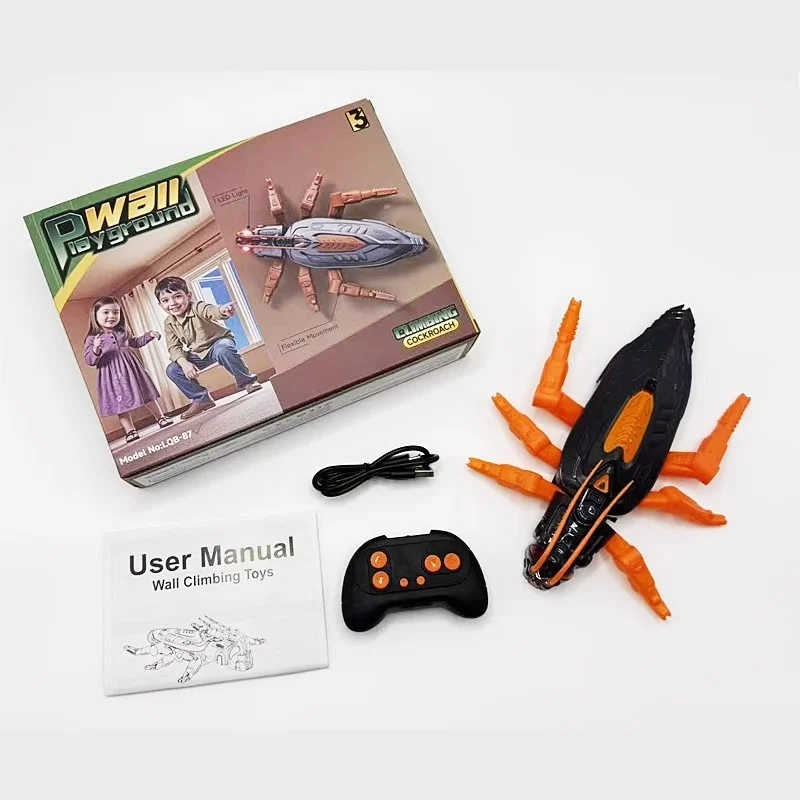 Robô lagarto pegajoso de escalada elétrica de brinquedo gecko com controle remoto giratório 360 com 2 modos para crianças O melhor presente para amigos.