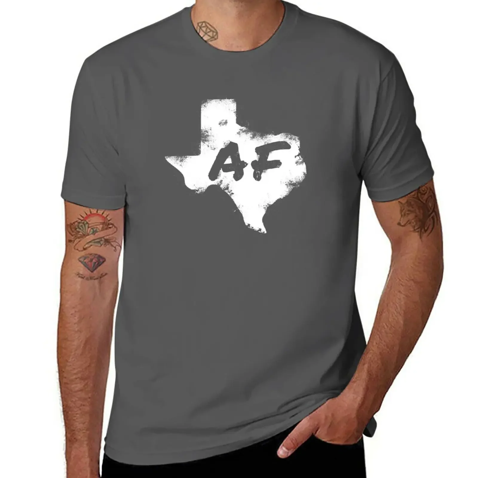 

Texas AF T-Shirt tops blacks men workout shirt