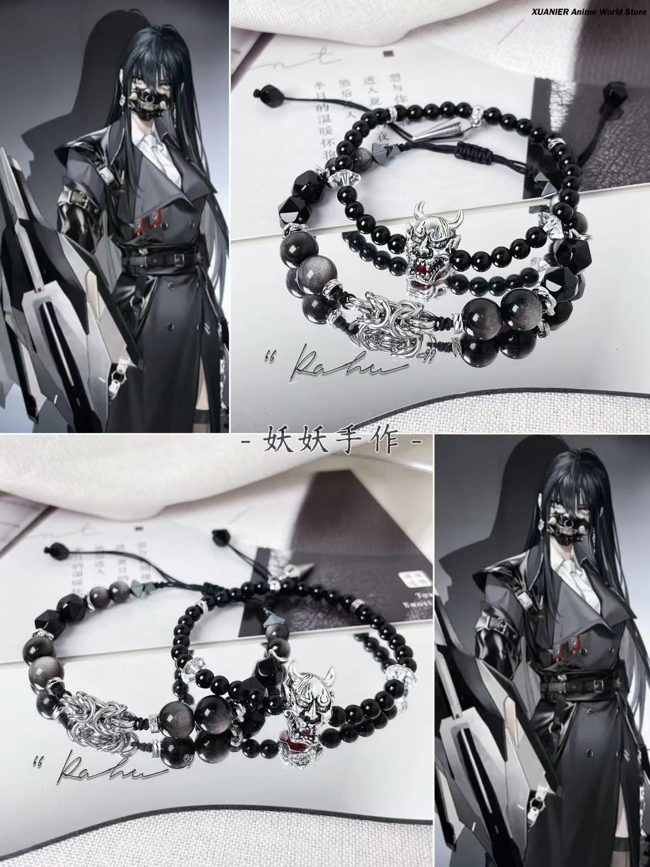 

Rahu Path to NowhereDesign Bracelet Hand Chain Handmade Anime Cosplay Bracelets Jewelry Accessories Props Gift