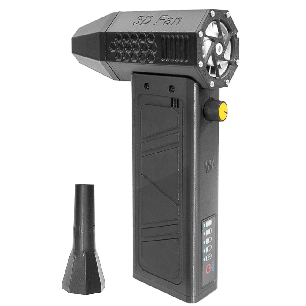 

140000RPM Turbo Violent Fan 52m/s Brushless Motor Turbofan with Power Display Air Duster for Computer Keyboard Outdoors Car Home