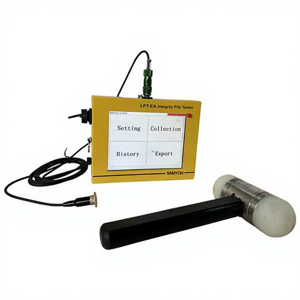 Low Strain Pile Integrity Test Equipment LPT Pile Tester Instrument With Imported Acceleration Sensor