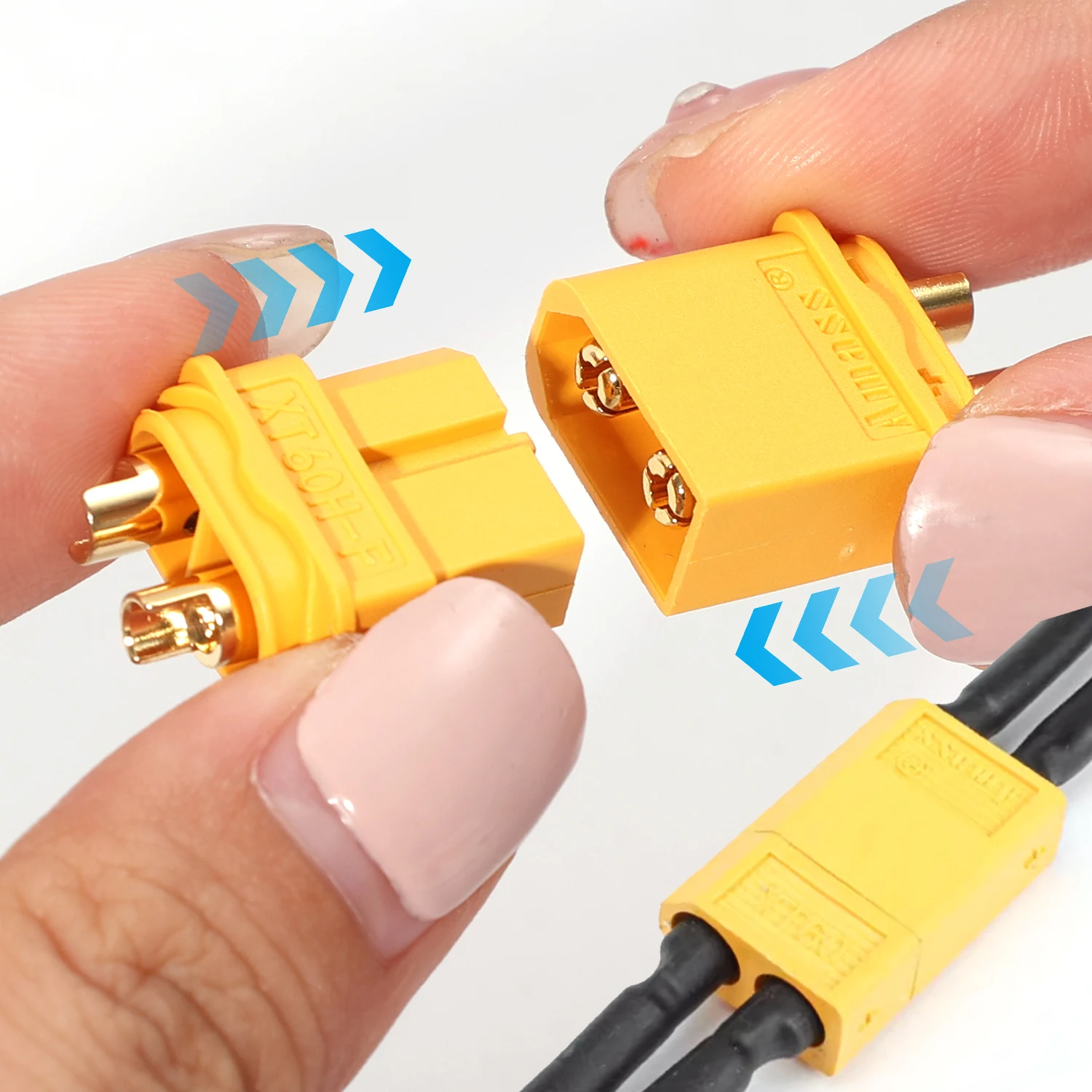 1/20pcs XT60H Connector Female Male Power Plugs with Sheath Bullet Connectors for Lipo Battery RC Planes Cars Wiring Connecting