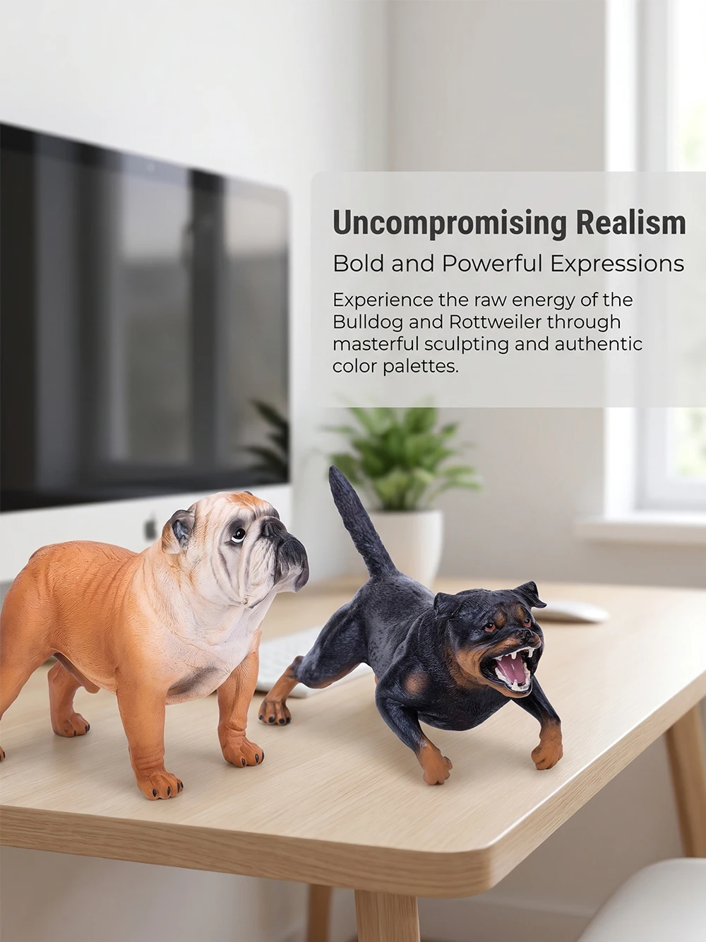 Farm Haustier Hund Bullterrier Dobermann Labrador Simulations-Tiermodell Action- & Spielfiguren Sammlung Spielzeug für Kinder Geschenk – Detail 6