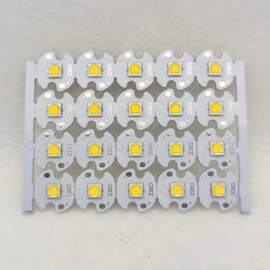 10W CREE XM-L2 LED light emitter diodes, WW/W/R/G/B/UV Light Power LED chip on 20mm 16mm PCB board Bead For Bicycle/Head lamp