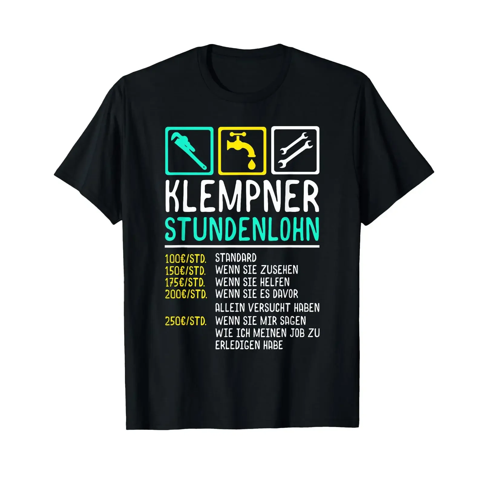 Plumber T Shirt Craftsman Hourly Set Installer vintage Washed Soft designer clothes Versatile fashion Casual streetwear Stylish