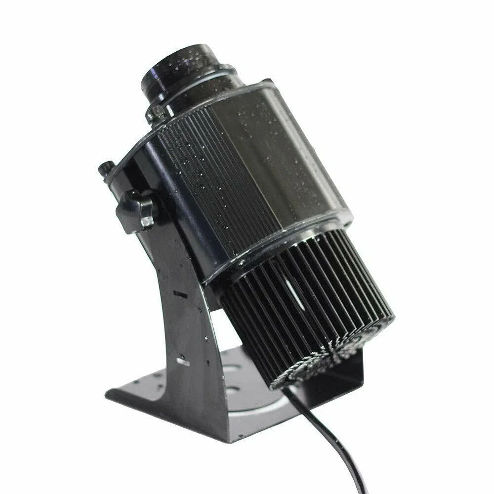 40W LED Gobo Projector Advertising Logo Light Outdoor Black Desktop Mountable