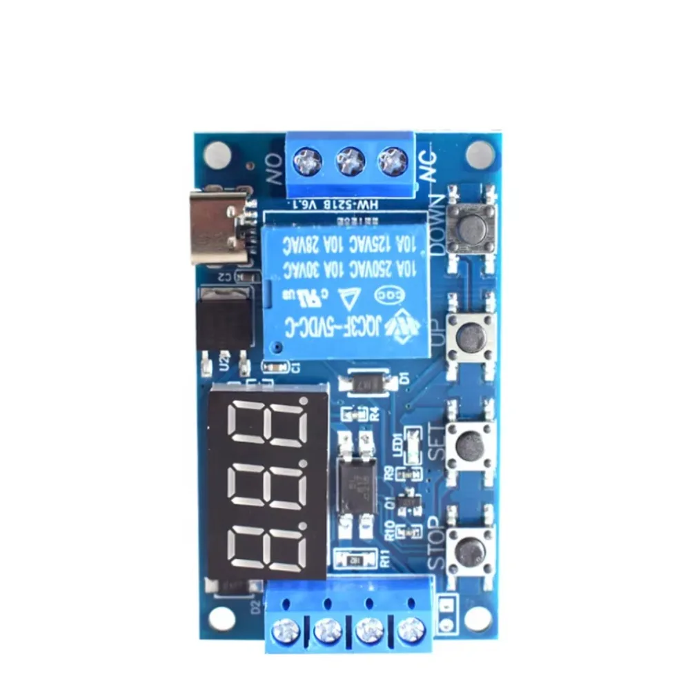 10 unids/lote 1 canal 5V relé 6-30V módulo de relé interruptor disparo retardo circuito temporizador ciclo 999 minutos ajustable XY-J02