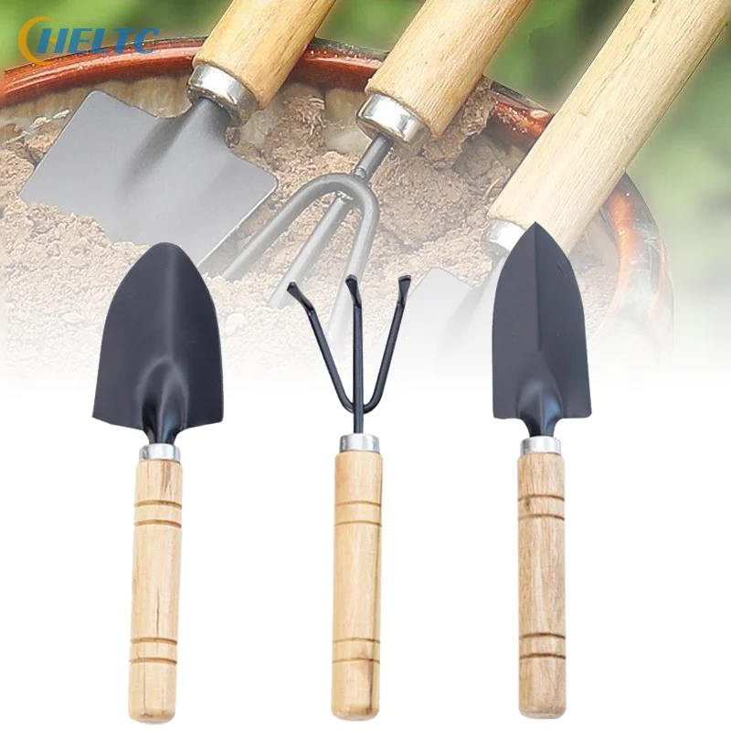 3Pcs/Set Mini Garden Tool Set For Garden Plants Flower Pot Cactus Vegetables Digging Weeding Indoor Small Plants Garden Tools
