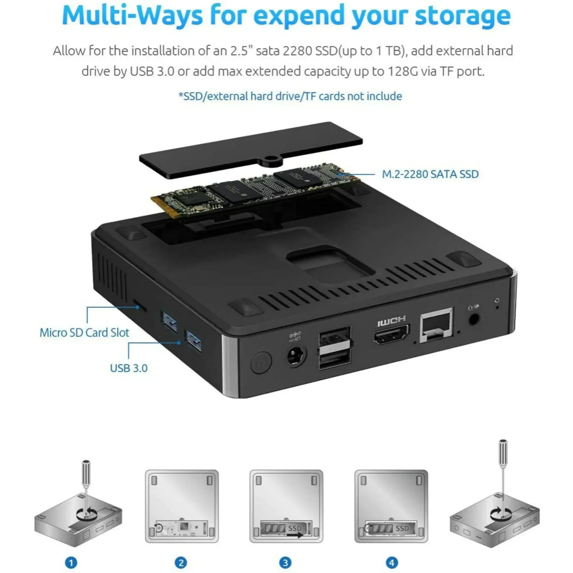 B20 بدون مروحة سيليرون J3710 ويندوز 11 كمبيوتر صغير 8 جيجابايت 128 جيجابايت 1000 متر LAN 2.4G واي فاي BT4.0 VGA مكتب سطح المكتب لعبة الكمبيوتر