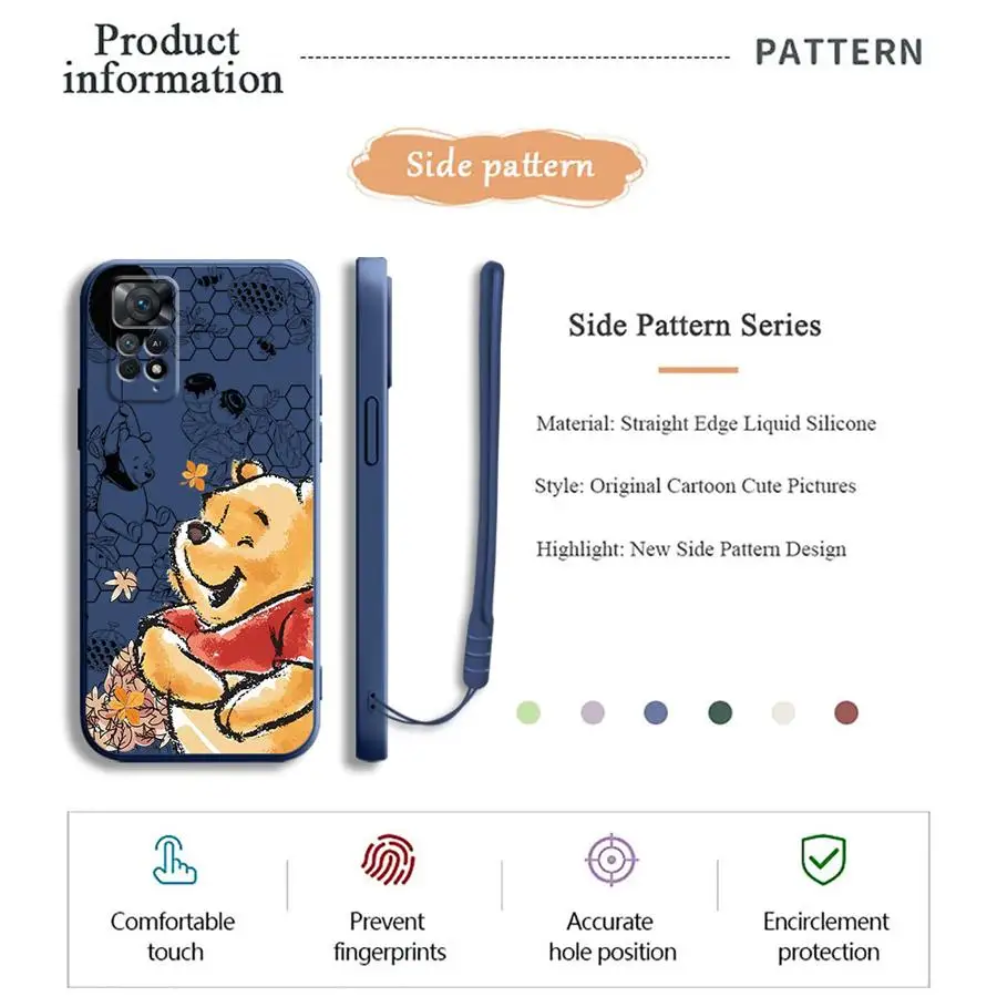 حافظة لهاتف Xiaomi Redmi Note 11s 10 11 Pro 10 Lite 13 12 Pro Plus 12s 10 14 Pro Plus من Disney Winnie The Pooh #4