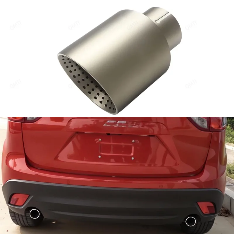 

Exhaust Tip 304 Stainless Muffler Tip Exhaust Tail For Mazda CX-5 CX-4 CX-3 Axela ATENZA For 76mm Exhaust Pipes Car Accessories