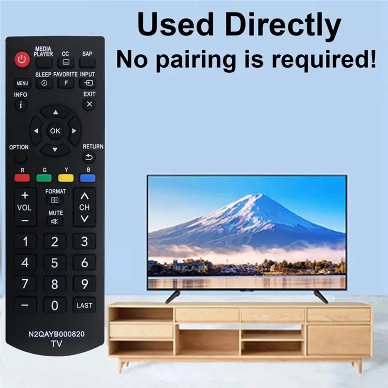 ABNR Replace N2QAYB000820 Remote Control For Panasonic LED LCD Plasma Viera TV TH-42LRU50 TH-55LRU50 TC-P50S30 N2QAYB000321