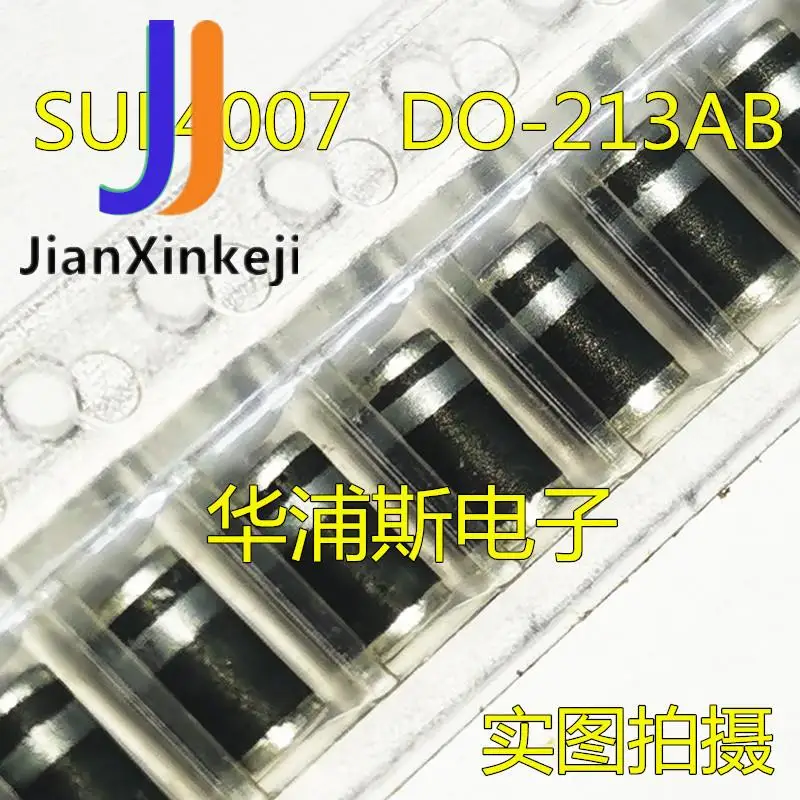 50Pcs 100% ต้นฉบับใหม่ SMD รูปทรงกระบอกไดโอด SUF400ในประเทศแก้ว Passivation 1000V Fast Recovery DO-213AB