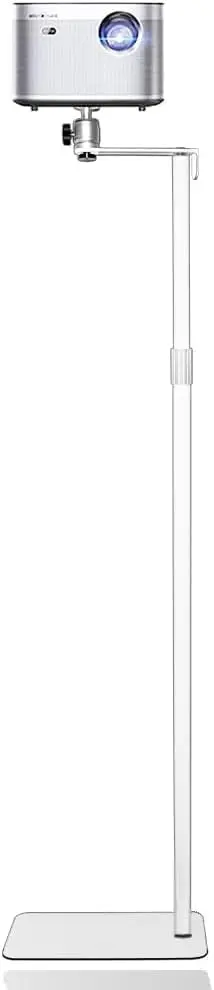 

Регулируемая напольная подставка для проектора, высота 36-63 дюйма, универсальное крепление для домашнего кинотеатра, белая