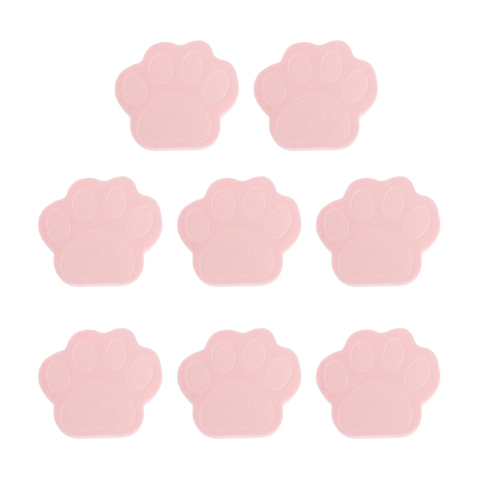 8 pçs pata de gato esponja facial puff macio elástico limpeza puff para remoção de maquiagem esfoliante e cuidados com a pele esponja facial