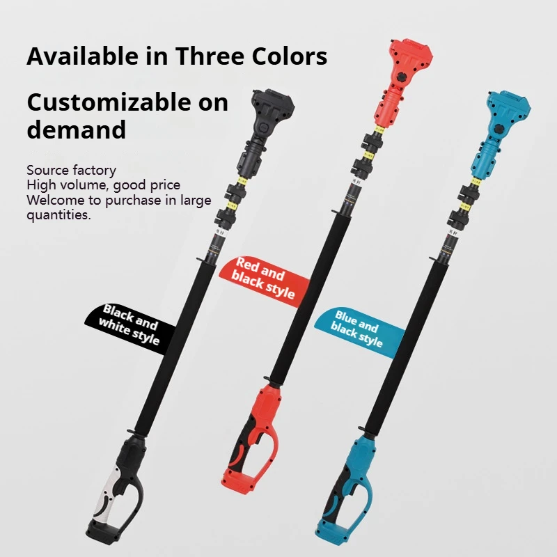 21 فولت الكهربائية عالية فرع المقلم حديقة مجموعة بطارية تعمل بالطاقة مقص التقليم فرش تمديد المقصات مع القطب تلسكوبي #6