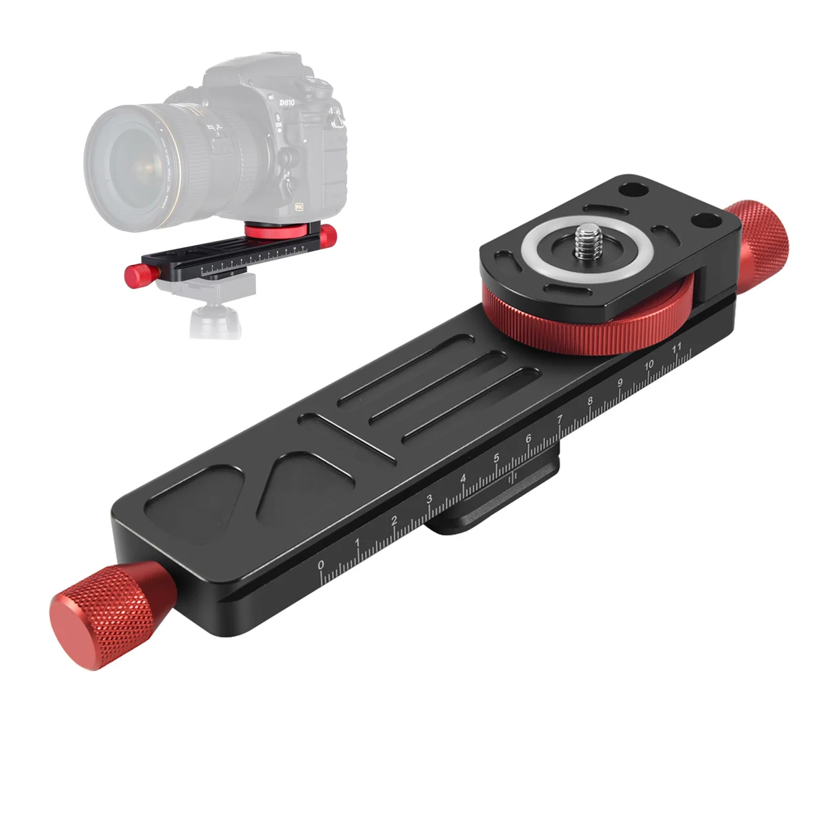 SZQ All Metal Wormdrive Macro Rail Fine Focus Focusing Arca / Rrs Lever Clamp Compatible