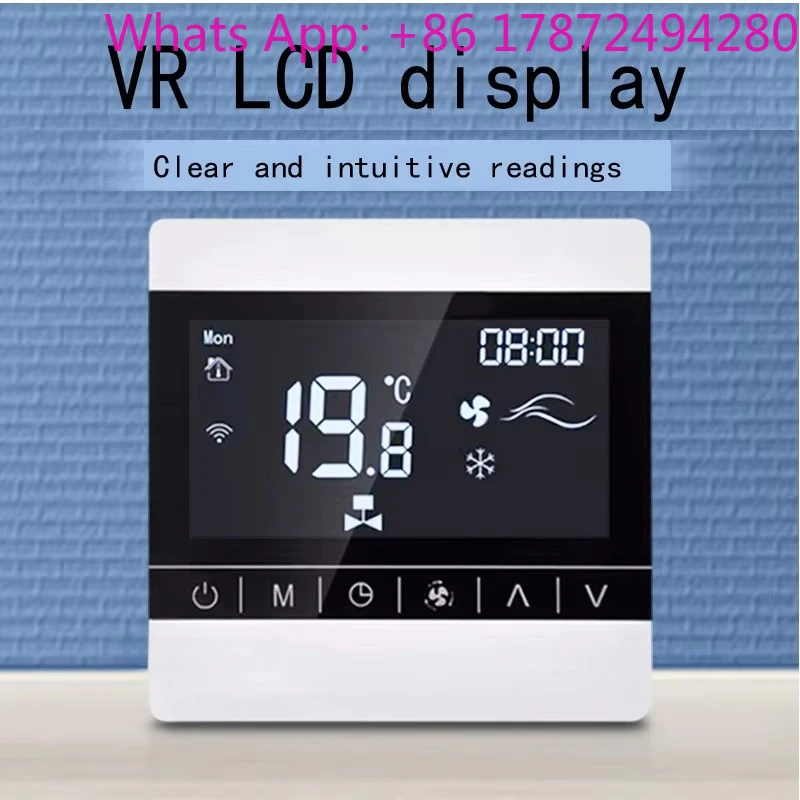 Smart Home Thermostat Touch Screen Wireless Voice Controlled Refrigeration Heating Air Conditioning Thermostat
