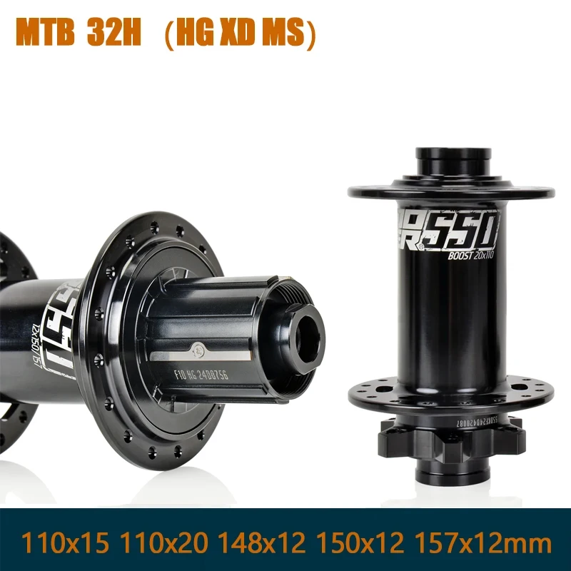

Koozer 550 One-piece Cr-Mo Steel Axle MTB AM/FR/DH E-bike 20x110 12x148mm 150x12 12x157mm Bicycle Hubs 32H Super Boost HG XD MS