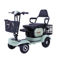 Electric Two-Person Four-Wheeled Scooter for Baby Beach or Golf Durable Electric Scooters Cart Wheelchair 350w 48V