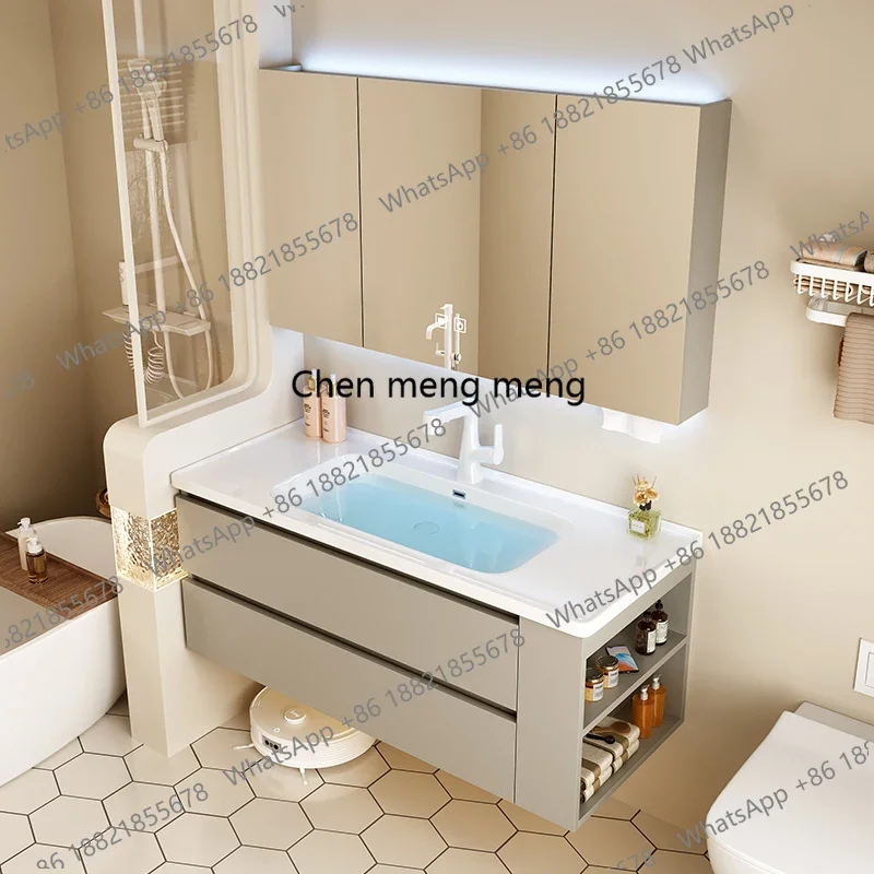 D80 Washbasin Vanity Bathroom Vanities Vintage Toilet Partition Drawer Bathroom Vanities Light Storage Armadi Aperti Furniture