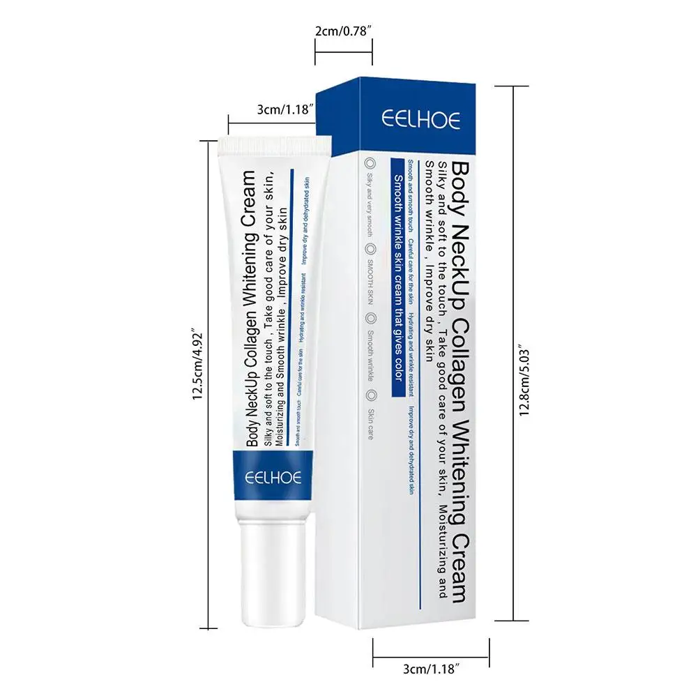 Crème anti-âge au collagène pour le cou, soin de la peau, raffermissant, lifting, blanchissant, hydratant, double ruisseau, 6 pièces