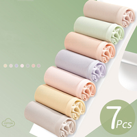 7Pcs Cotton Women's Panties Breathable Underwear Seamless Girls Briefs Solid Panty Soft Underpants Sexy Low-Rise Female Lingerie