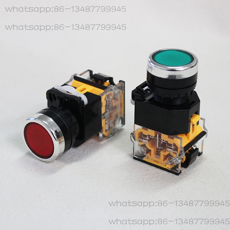 

Distribution cabinet computer room button LA38 series switch self-locking reset start button 22mm