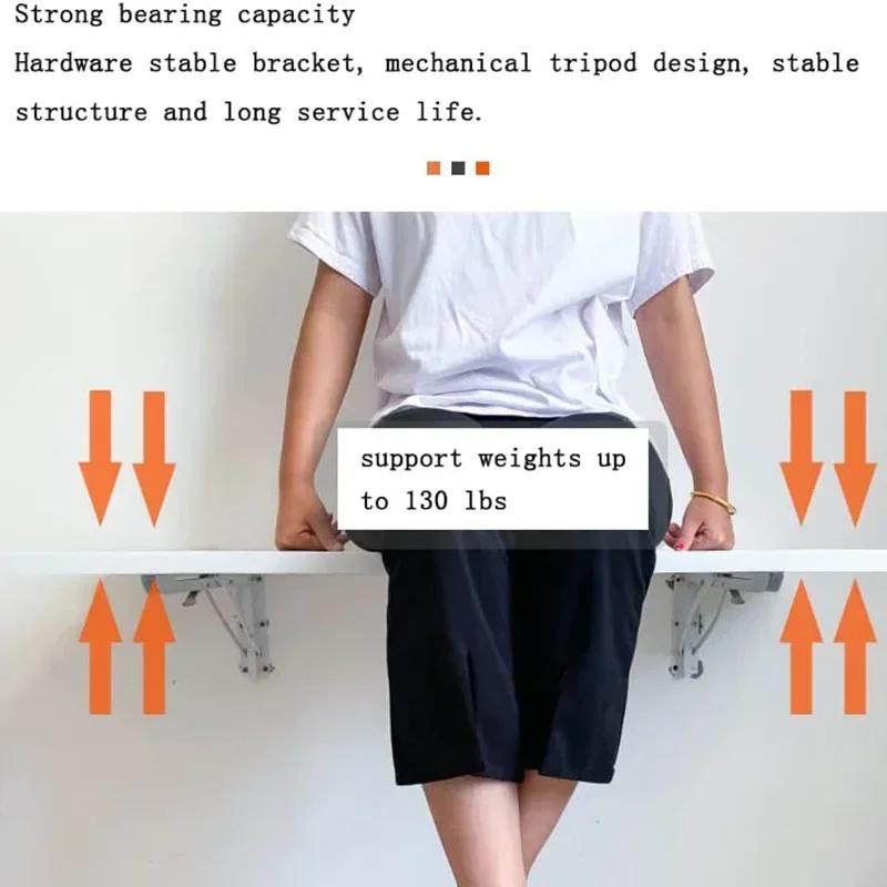 Useful Wall Hanging Folding Table Dining Computer Learning Note Desk Kitchen Furniture Bedroom Kids Study Apartment Save Space