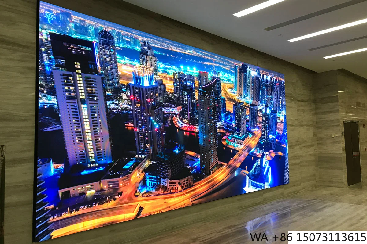 실내 LED 비디오 월 캐비닛 - P2.9 1000x500/1000x250/750x250/500x500/500x250mm 벽걸이형