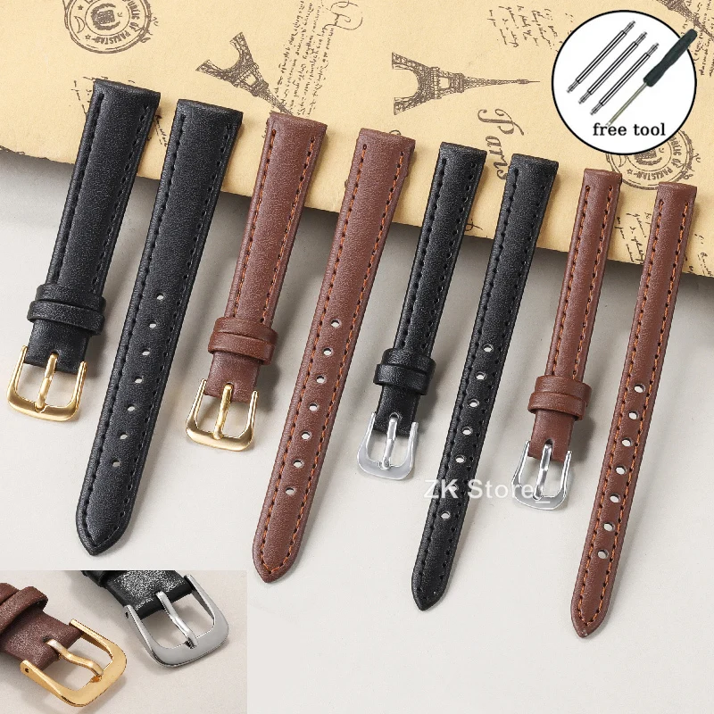 PU Leather Watch Straps 8/10/12/14/16/18mm 20mm 22mm for Smart Watch Quartz Watch Bracelet band for Men Women Watch Accressories