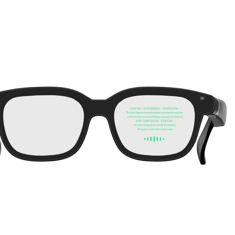 AI camera display smart glasses real-time translation, navigation, music playback, teleprompter