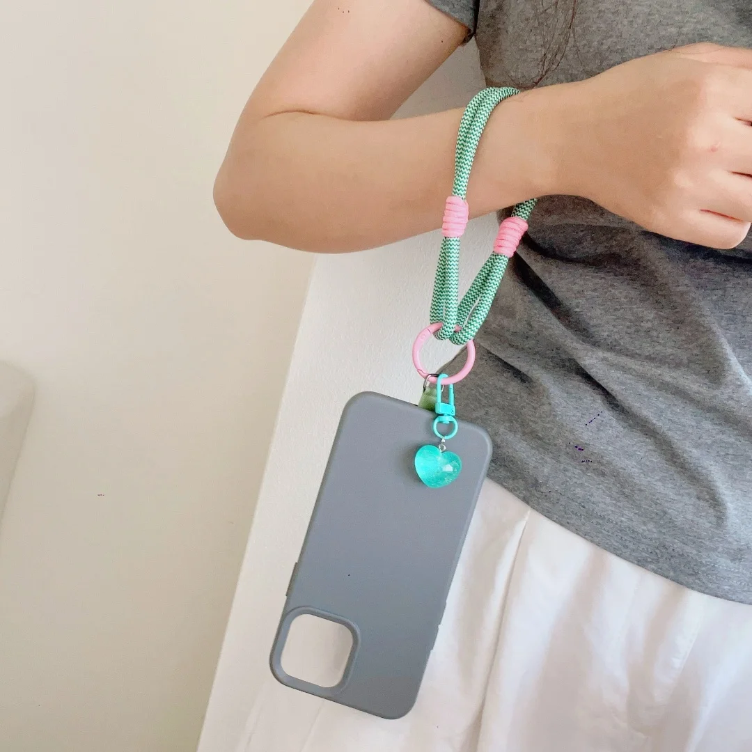 

Lanyard Short Bracelet Straps Keychain Braid Love Doll Design for Mobile Phone Accessories