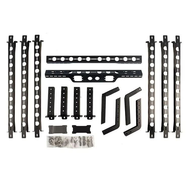 Full Size Truck Bed Overland Rack Land Frame Pickup Rear Bucket Custom Universal Anti-Roll Frame Roof Rack Adjustable Iron Bar