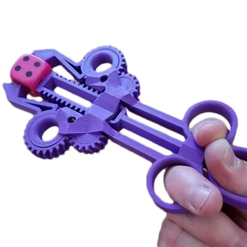 

3D Printed Mechanical Clamp Fidget Gear Clamp Multifunctional 3D Printed Gear Clamp Anti-Stress Clamp Fidget Toy For Kids Child