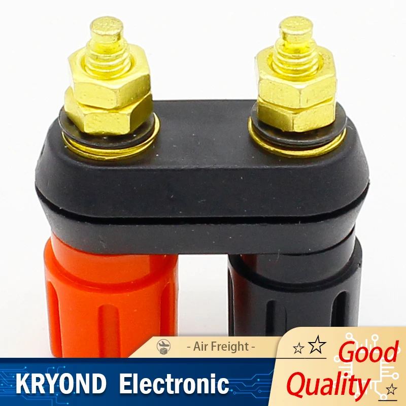 1PC Speaker Banana Plug Binding Post Terminal Connector Dual Female Banana Socket for Speaker Amplifier
