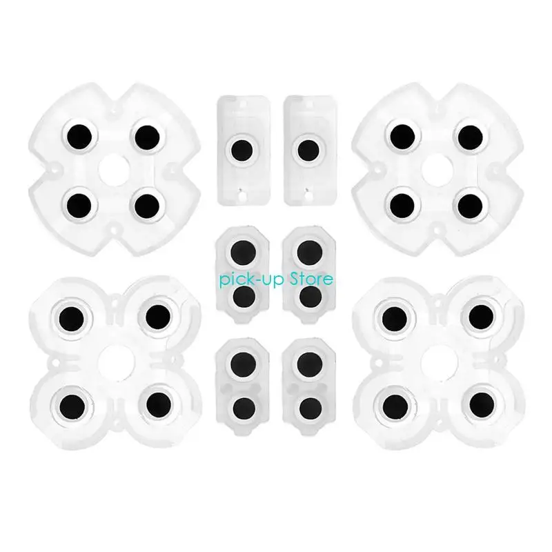 부드러운 고무 교체 실리콘 전도성 접착 버튼 패드 키패드 게임 교체 부품 게임 패드 버튼 전도성 패드