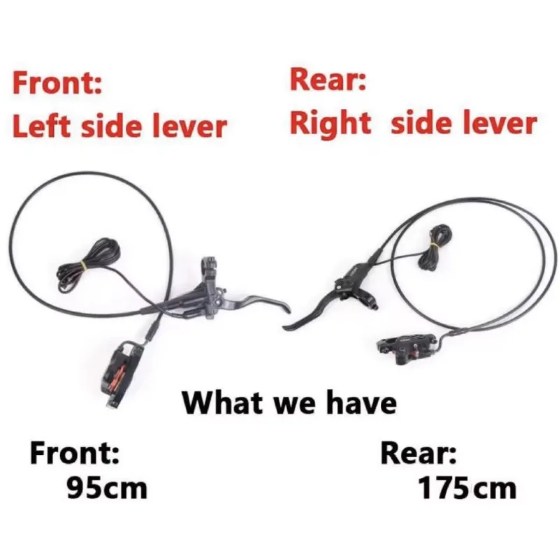 HH Electric Bike Ebike Scooter Snowmobile Motor Conversion Kit Accessories XOD XD-E300 Hydraulic Brakes 160mm Brake Discs