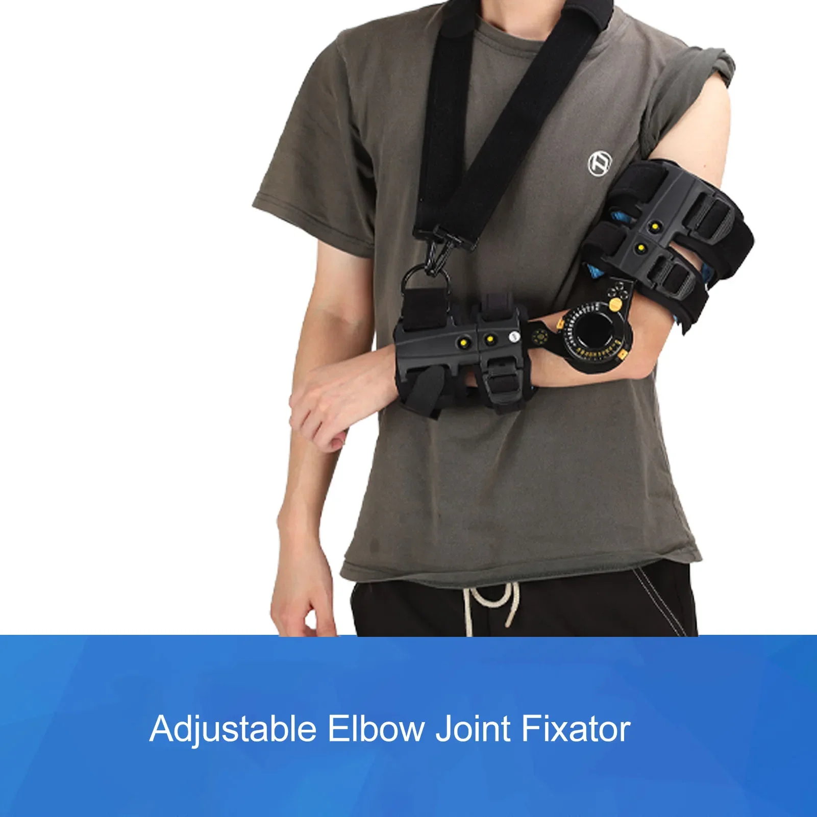 

Adjustable Hinged Elbow Brace Surgery Recovery Tendon Repairs Pad Removable Elbow Joint Fixator Support Sling Stabilizer